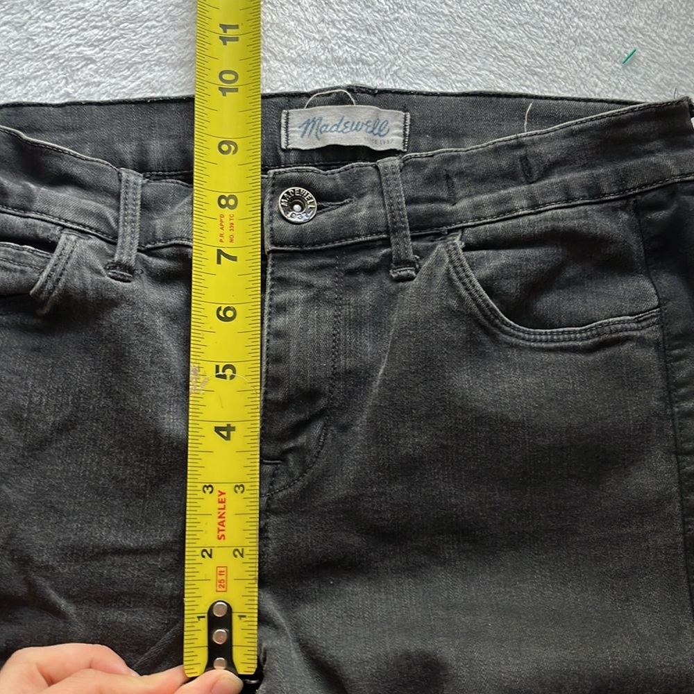 Madewell Women's Charcoal Straight Leg Jeans - Picture 7 of 8